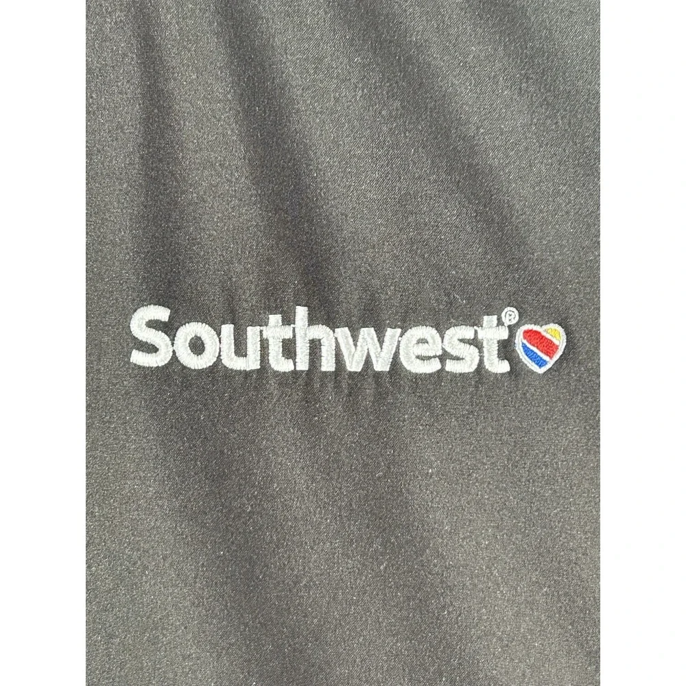 Southwest Airlines Jacket Mens 2XL Black Zip Up Employee Uniform Workwear Bomber